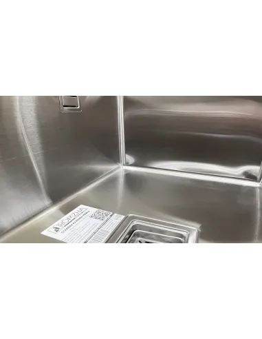 Кухонная мойка прямоугольная Romzha Arta Nova U-650 Max с дозатором и корзиной, 700 х 500 х 230 мм - 9