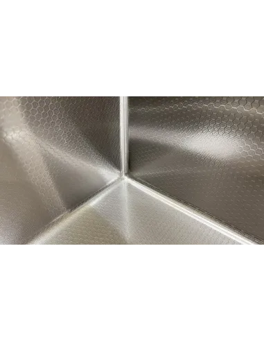 Кухонная мойка прямоугольная Romzha Arta Carbon U-550 с дозатором и корзиной, 600 х 450 х 230 мм - 6