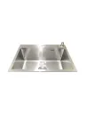 Кухонная мойка прямоугольная Romzha Arta Carbon U-550 с дозатором и корзиной, 600 х 450 х 230 мм - 8