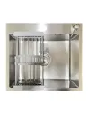 Кухонная мойка квадратная Romzha Arta Carbon U-490 с дозатором и корзиной, 540 х 480 х 230 мм - 2