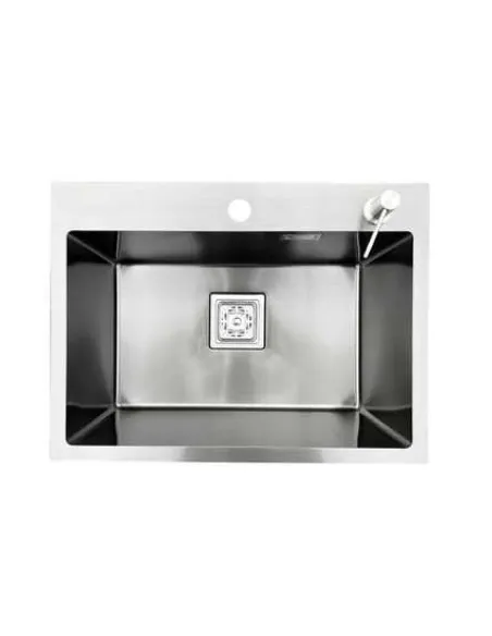 Кухонная мойка прямоугольная Romzha Arta U-550 с дозатором и корзиной, 600 х 450 х 230 мм - 1