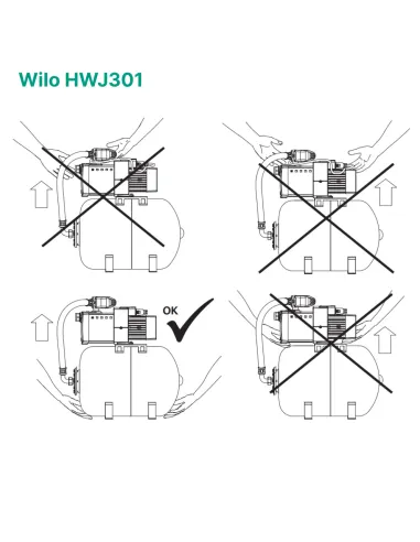 Насосная станция Wilo HWJ301 1.1 кВт, бак 20 литров - 4