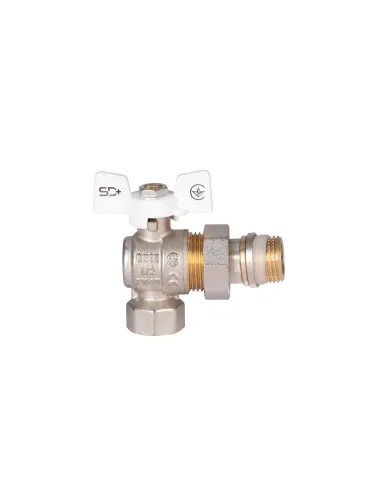 Кран шаровой угловой с американкой SD Plus ВНSD901NW15PN40 1/2 дюйма - 2