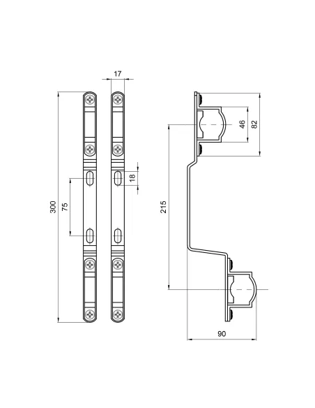 Крепление для коллектора SD Plus SD342 1 дюйм, пара - 2