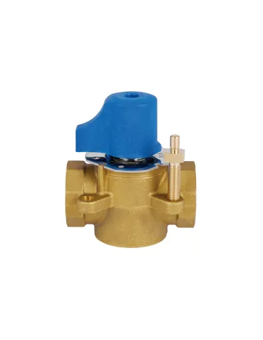 Клапан трехходовой SD Forte SF363W25 1 дюйм, латунь, ручной - 3