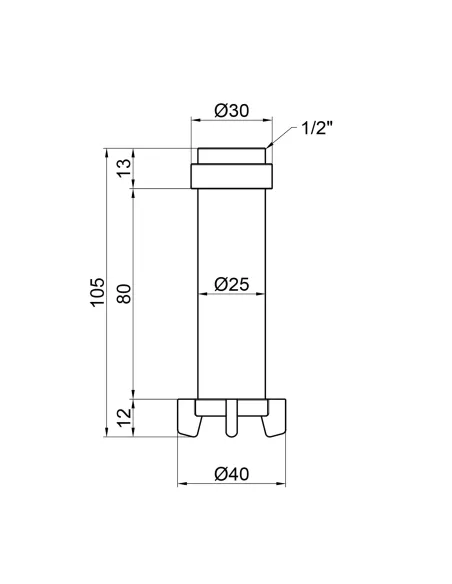 Картридж для самопромывного фильтра SD Forte SF127FW1520 1/2 х 3/4 дюйма - 2