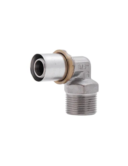 Уголок - пресс Icma №404 НР 20 х 3/4 дюйма, для МП труб - 1