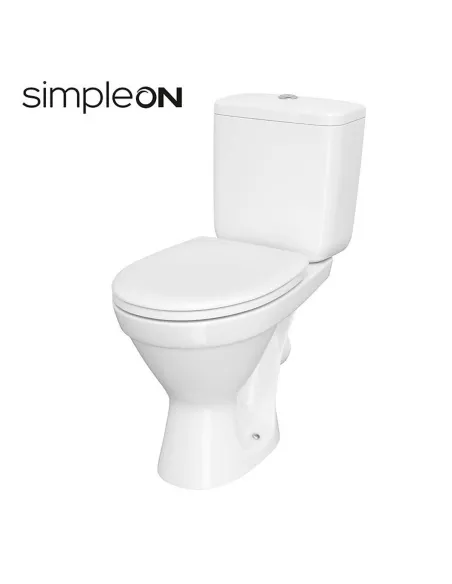 Унитаз компакт Cersanit Cersaniia II 751 Simpleon 011 3/6 л, сиденье дюропласт - 1