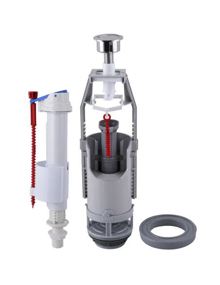 Комплект арматуры для сливного бачка SoloPlast 1/2 дюйма, с двума режимами слива АБк2-10 - 1