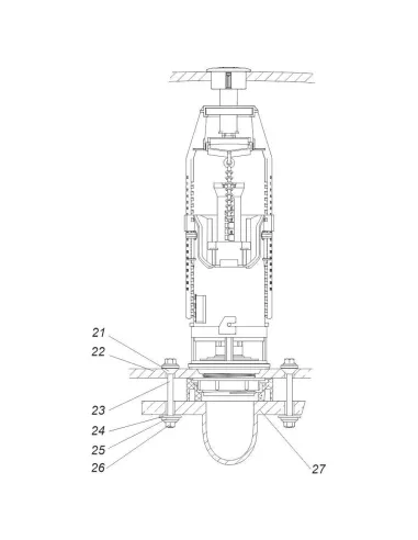 Комплект арматури для зливного бачка SoloPlast 1/2 дюйма, з двома режимами зливу АБК2-10 - 9