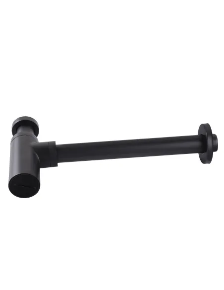 Сифон для раковины Globus Lux GSB-32-125-BB, 1 1/4 дюйма, черный, цилиндрический - 5