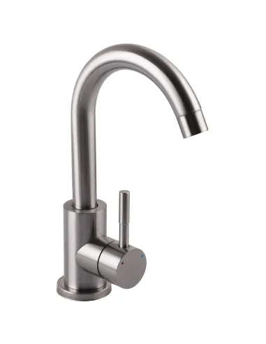 Смеситель для кухни Ecomix Alpen AISI-101S-WH нержавеющая сталь - 2