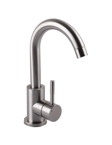 Змішувач для кухні Ecomix Alpen AISI-101S-WH нержавіюча сталь - 2