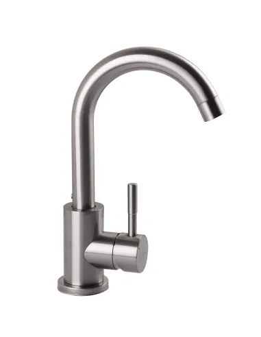 Змішувач для кухні Ecomix Alpen AISI-101S-WH нержавіюча сталь - 3