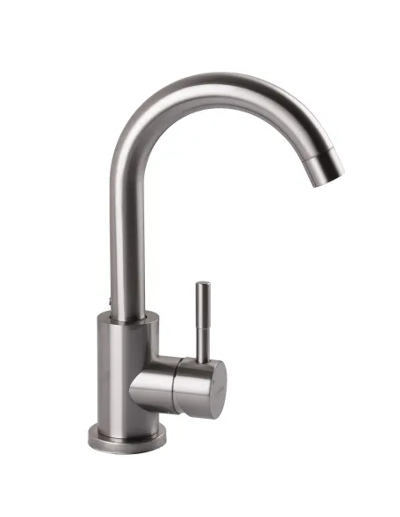 Змішувач для кухні Ecomix Alpen AISI-101S-WH нержавіюча сталь - 3