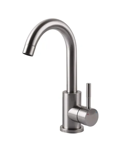 Смеситель для кухни Ecomix Alpen AISI-101S-WH нержавеющая сталь - 4