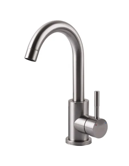 Смеситель для кухни Ecomix Alpen AISI-101S-WH нержавеющая сталь - 4