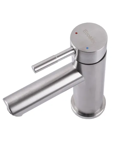 Змішувач для умивальника Ecomix AISI-101 нержавіюча сталь - 5