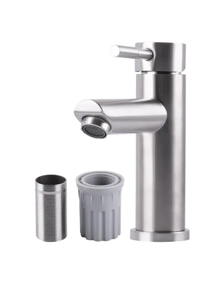 Смеситель для умывальника Ecomix AISI-101 нержавеющая сталь - 6