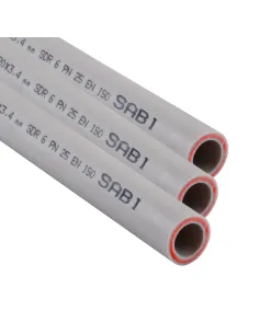 Поліпропіленова труба Sabi PPR Fiber Pipe 20 х 3.4 мм, PN 25, зі скловолокном - 1