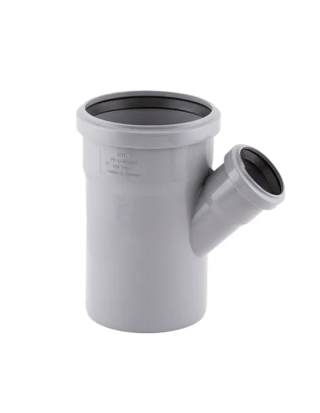 Трійник для внутрішньої каналізації TA Sewage 110 х 50 х 110 кут 45 градусів - 1