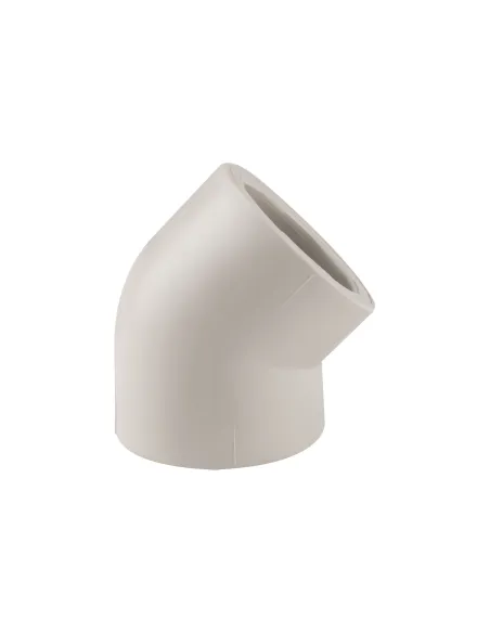 Кутник 45 для поліпропіленових труб Thermo Alliance 50 мм - 3 Кутник 45 для поліпропіленових труб Thermo Alliance 50 мм - 3