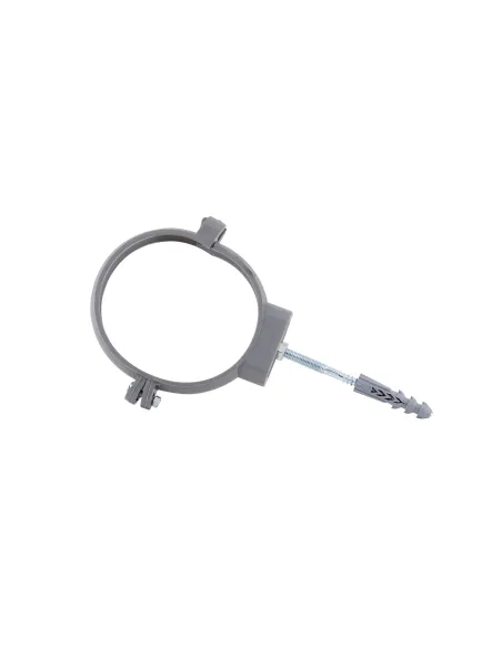 Хомут для труби 110 мм TA Sewage пластиковий, в зборі з гайкою та дюбелем - 1