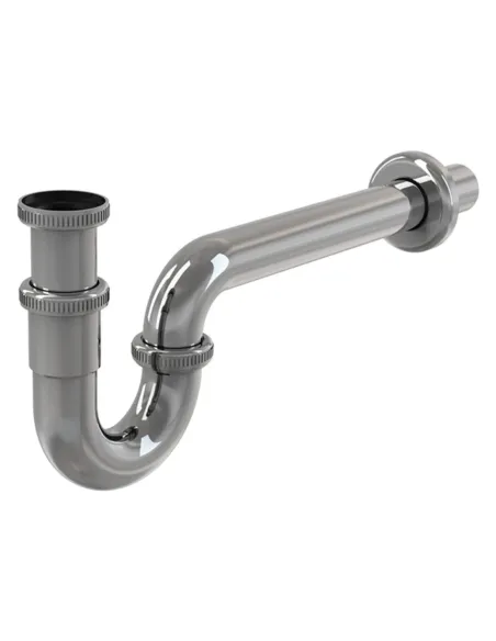  Сифон для умивальника Alcaplast A432 1 1/4 дюйма, хром, трубний б/г - 1
