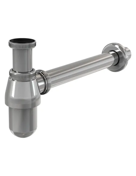 Сифон для умывальника Alcaplast A431 1 1/4 дюйма, хром, бутылочный б/г - 1 Сифон для умывальника Alcaplast A431 1 1/4 дюйма, хром, бутылочный б/г - 1