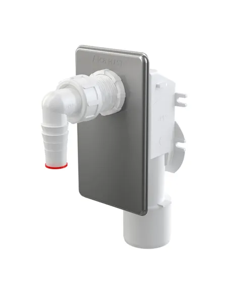 Сифон для пральної машини Alcaplast APS3 для прихованого монтажу, хром - 1