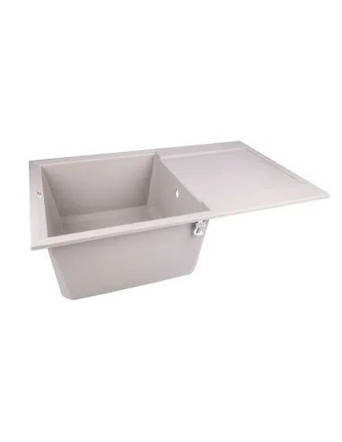 Мойка для кухни каменная Lidz COL-06 светло-бежевая, 790x495х230 мм - 4