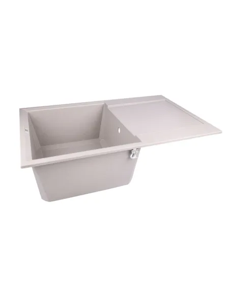 Мойка для кухни каменная Lidz COL-06 светло-бежевая, 790x495х230 мм - 4