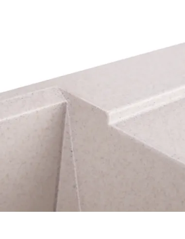 Мойка для кухни каменная Lidz COL-06 светло-бежевая, 790x495х230 мм - 6