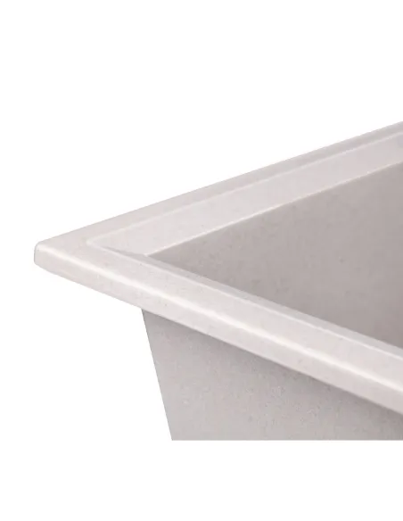 Мойка для кухни каменная Lidz COL-06 светло-бежевая, 790x495х230 мм - 7