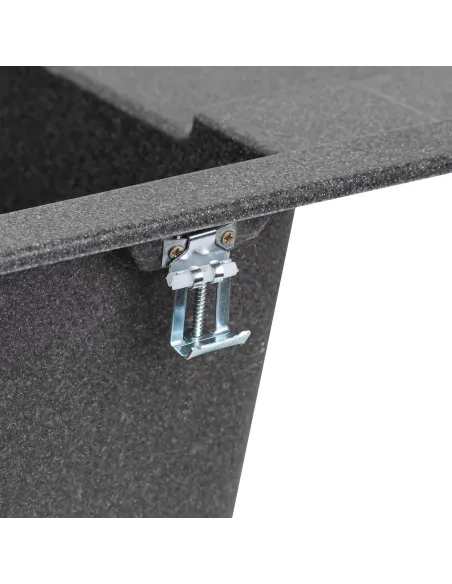 Мойка для кухни каменная Lidz GRF-13 черная, 650x450х200 мм - 6