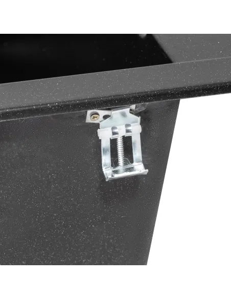 Мойка для кухни каменная Lidz BLM-14 черная, 650x450х200 мм - 6 Мойка для кухни каменная Lidz BLM-14 черная, 650x450х200 мм - 6