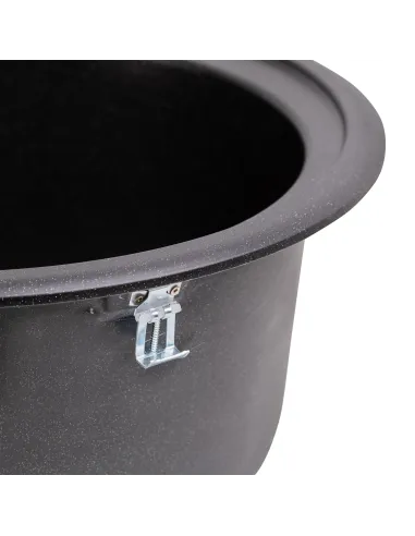 Мойка для кухни каменная Lidz BLM-14 черная, 510x510х200 мм - 6