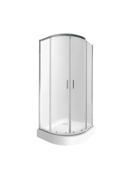 Душевая кабина с низким поддоном Q-Тap Taurus CRM1011AC6 Clear, полукруглая - 1