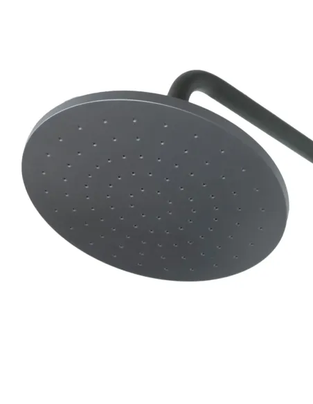 Душевая система с изливом Rizo RP65G, нержавеющая сталь, черная купить в Днепре и Киеве - цена от КТУ