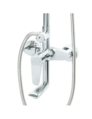 Душевая система с изливом Rizo RP66C, нержавеющая сталь купить в Днепре и Киеве - цена от КТУ