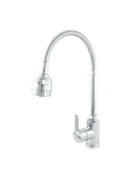 Смесители для кухни с гибким изливом Rizo RC45C, нержавеющая сталь, хром купить в Днепре и Киеве - цена от КТУ