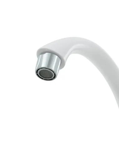 Смеситель для кухни однорычажный Rizo RP42W, пластик, белый купить в Днепре и Киеве - цена от КТУ