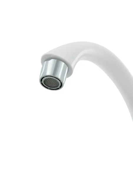 Смеситель для кухни однорычажный Rizo RP42W, пластик, белый купить в Днепре и Киеве - цена от КТУ