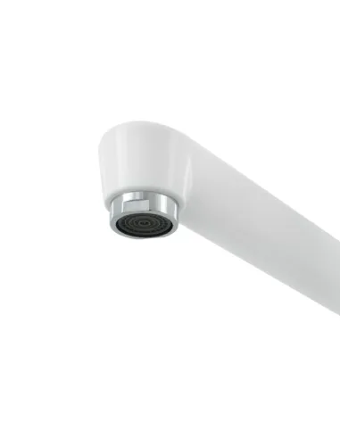 Змішувач для кухні одноважільний Rizo RP46W, пластик, білий купити у Дніпрі та Києві - ціна від КТУ