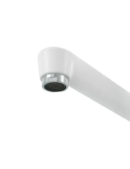 Смеситель для кухни однорычажный Rizo RP46W, пластик, белый купить в Днепре и Киеве - цена от КТУ