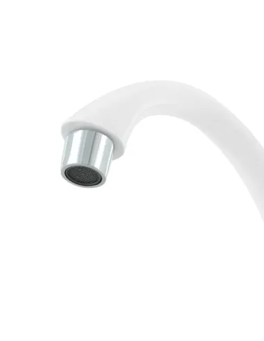 Смеситель для кухни однорычажный Rizo RP49W, пластик, белый купить в Днепре и Киеве - цена от КТУ