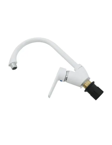 Змішувач для кухні одноважільний Rizo RP49W, пластик, білий купити у Дніпрі та Києві - ціна від КТУ