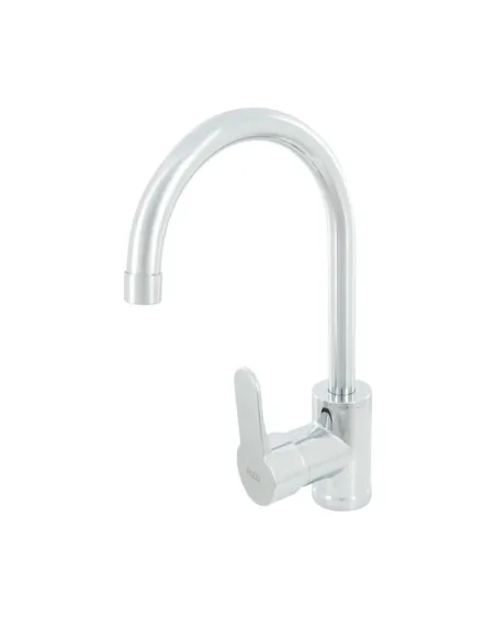 Змішувач для кухні одноважільний Rizo RP44C, пластик, хром купити у Дніпрі та Києві - ціна від КТУ