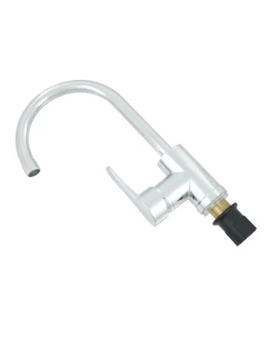 Смеситель для кухни однорычажный Rizo RP44C, пластик, хром купить в Днепре и Киеве - цена от КТУ