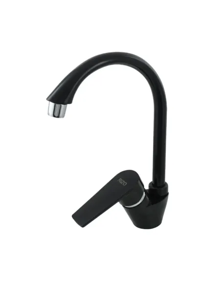 Змішувач для кухні одноважільний Rizo RP49B, пластик, чорний купити у Дніпрі та Києві - ціна від КТУ
